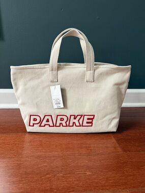 NWT PARKE X TARGET CANVAS LARGE TOTE - IN HAND